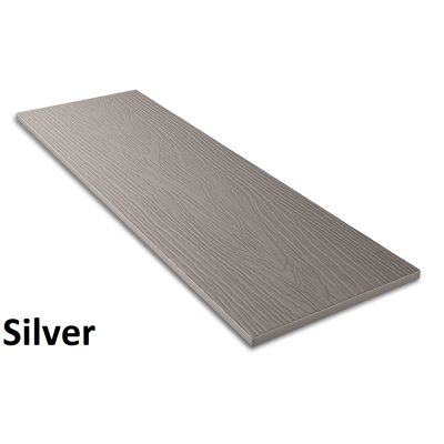 Фибросайдинг DECOVER (Дековер) 3600x190x8мм Silver